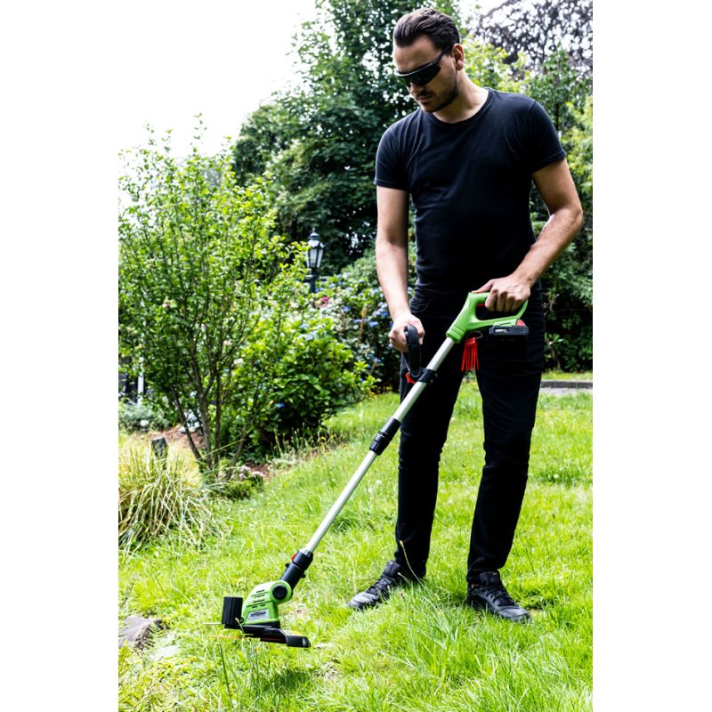 BRÜDER MANNESMANN tondeuse à gazon sans fil, 20 volts, lithium-ion, diamètre de coupe 260 mm